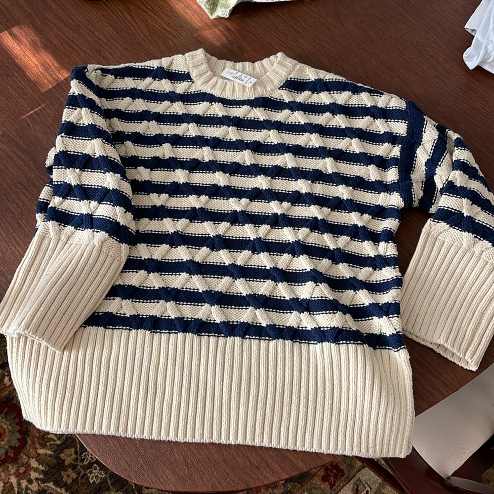 Madewell.Cable knot oversized sweater. NWT.